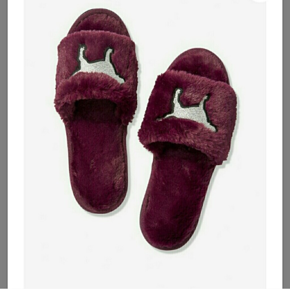 Open Toe VS PINK Slippers, 'luscious plum' color - Picture 4 of 4